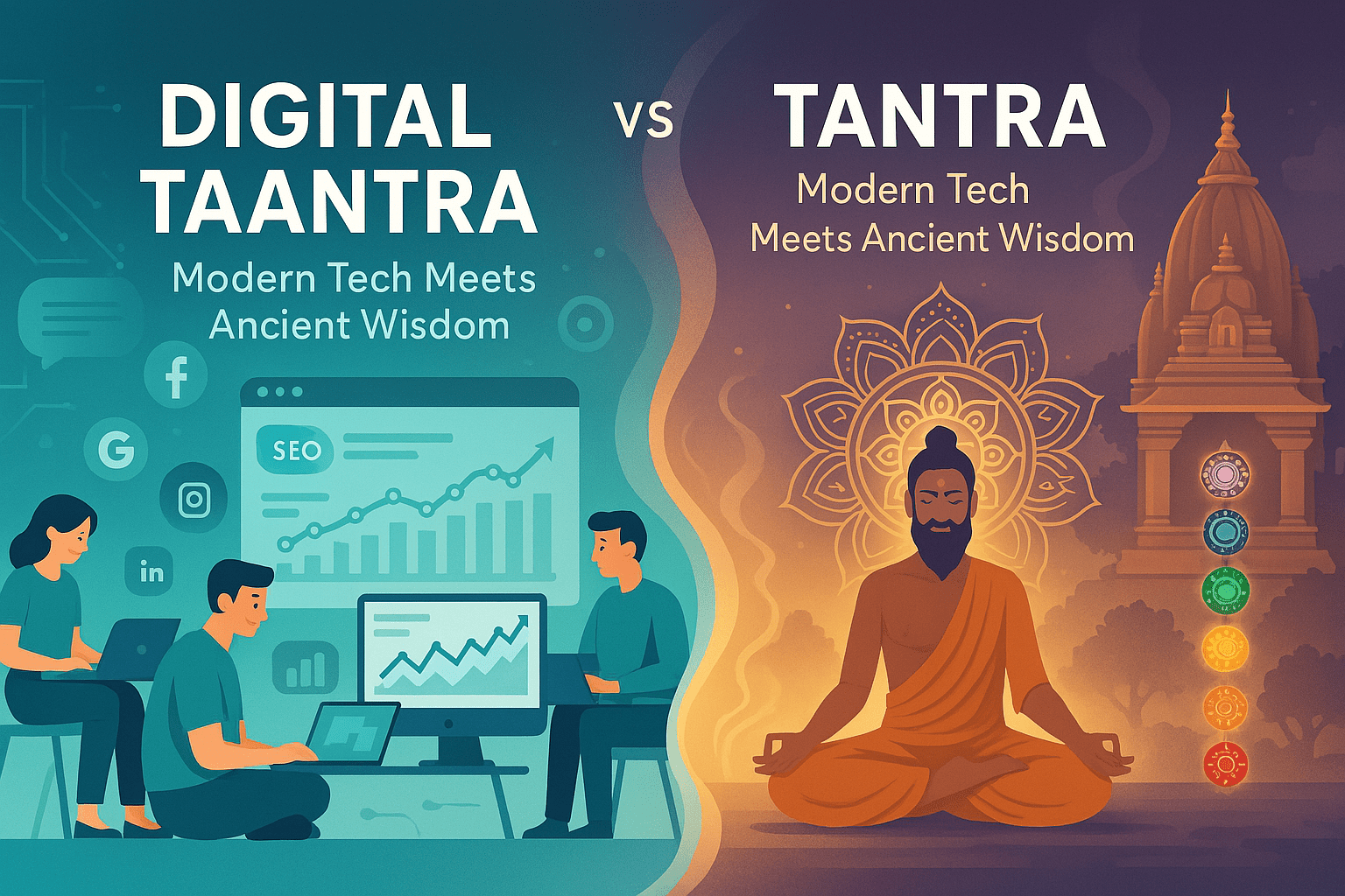 Digital Taantra vs. Tantra – Modern Tech Meets Ancient Wisdom