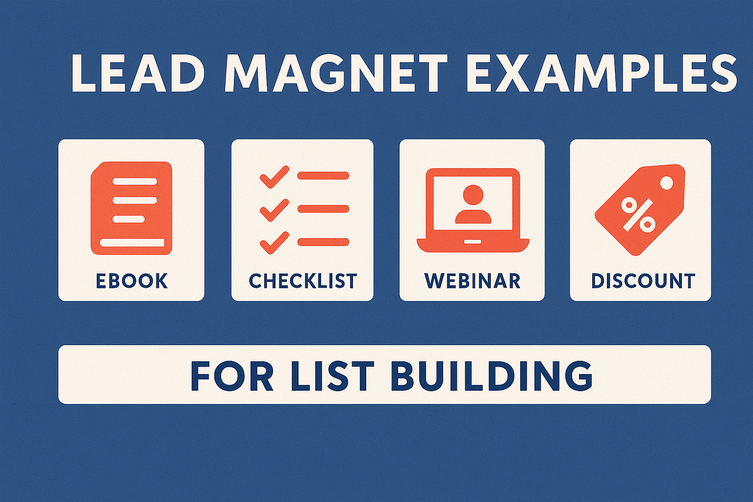 Lead magnet examples for list building – email marketing