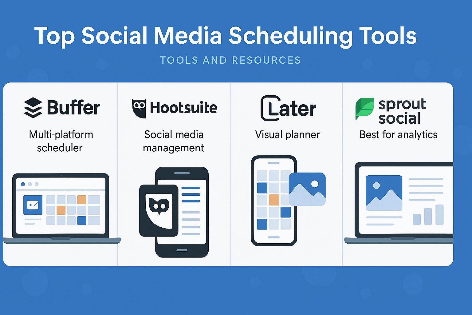 Top social media scheduling tools – tools and resources