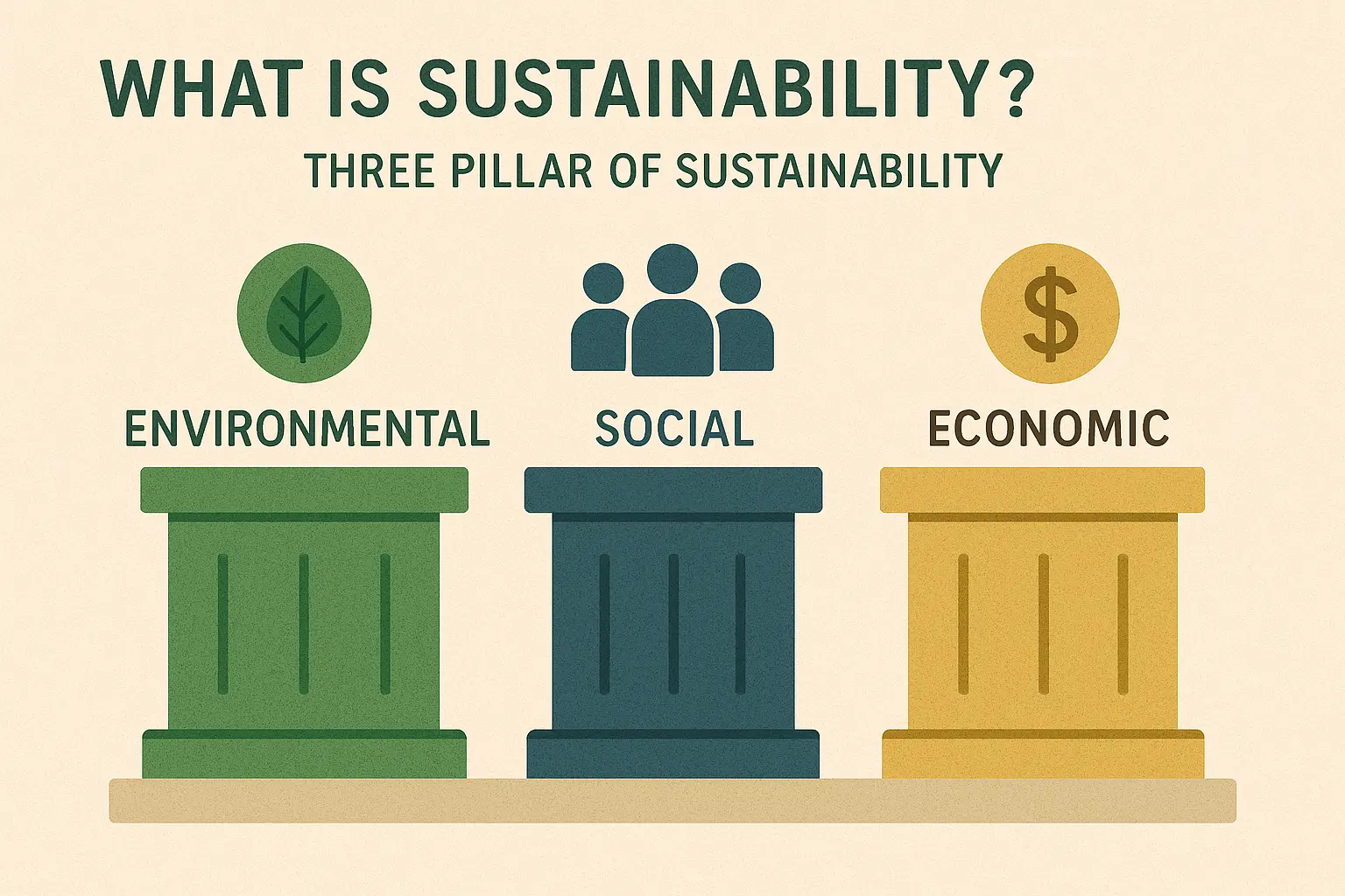 What is Sustainability – A green planet with human and tech harmony