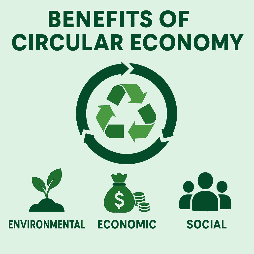 Benefits of circular business model strategies chart